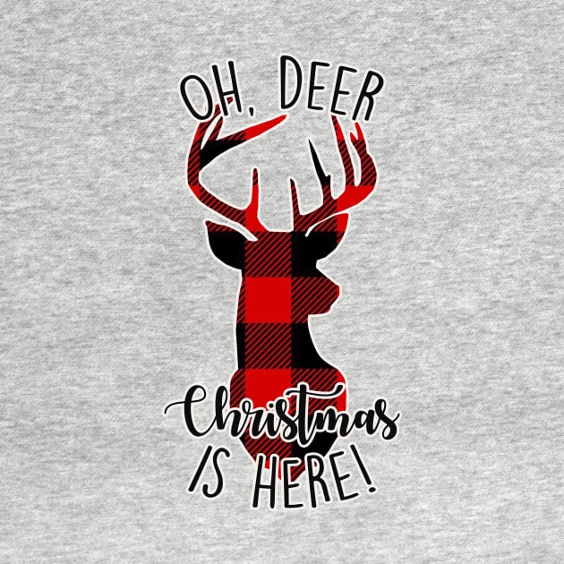 Oh, Deer Christmas is Here Reindeer by charlescheshire